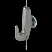 Picture hook with locking screw